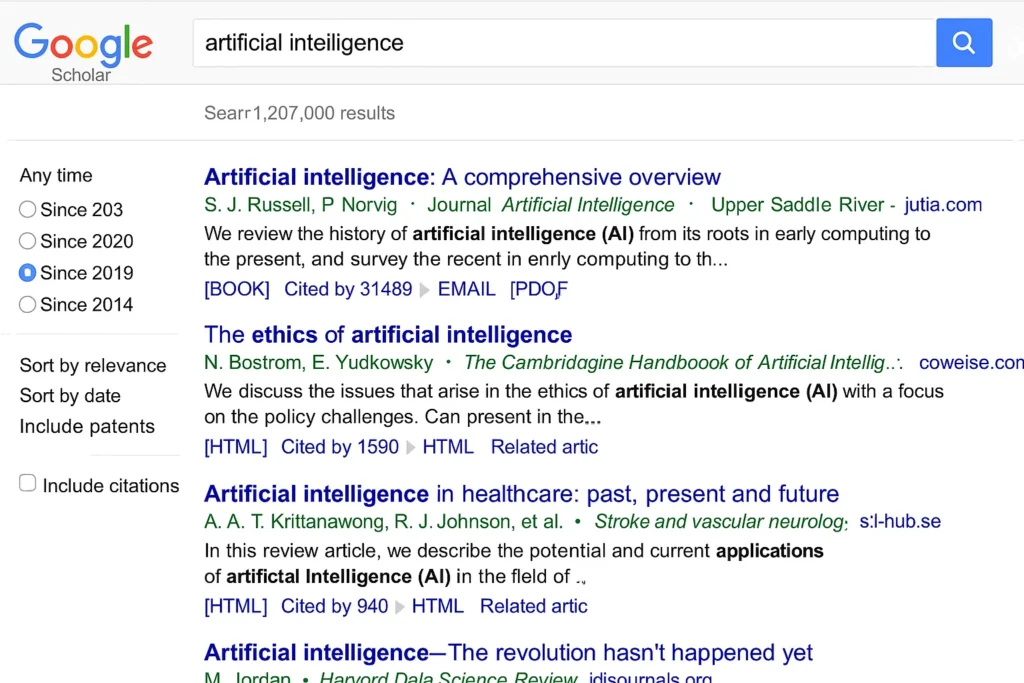 Google Scholar Search Tip